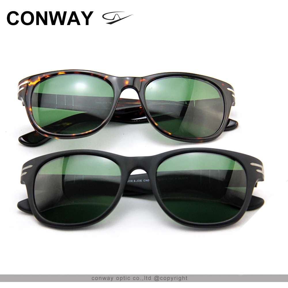 Модные солнцезащитные очки CONWAY для женщин и мужчин квадратные ацетатная оправа