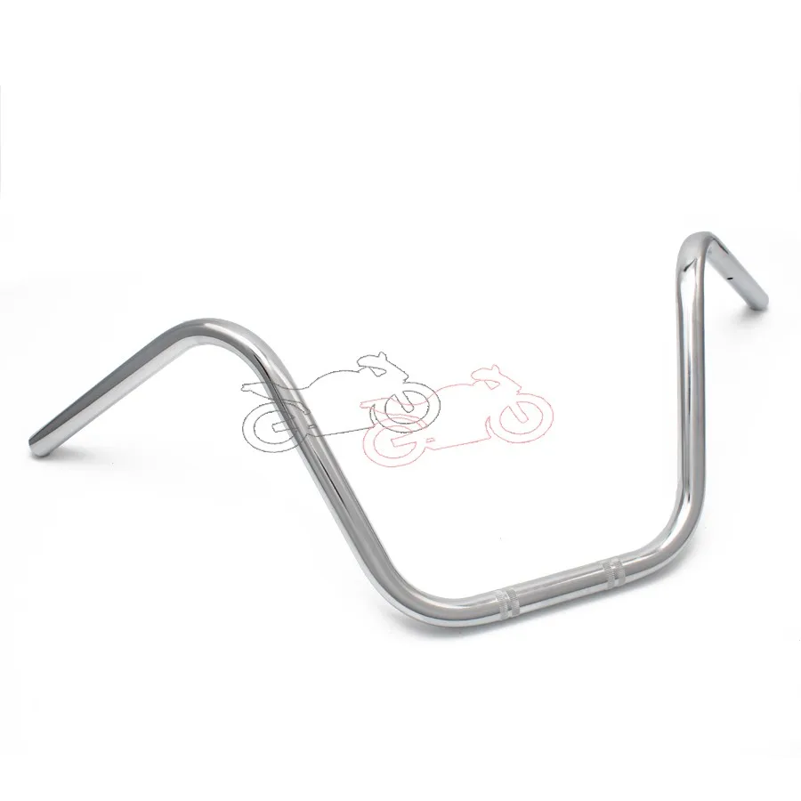 Мотоцикл 1 &quot25 мм Ape Bar повернутые назад рукоятки хром/черный для Kawasaki Honda Yamaha Suzuki