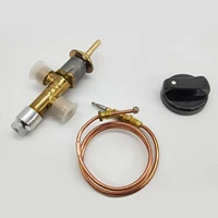propane fire pit control safety control valve kit with thermocouple and knob