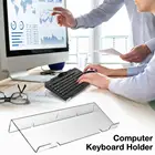 Акриловый Наклонный Держатель для клавиатуры компьютера, подставка для клавиатуры, для легкого эргономичного набора текста, офисного стола, дома, школы