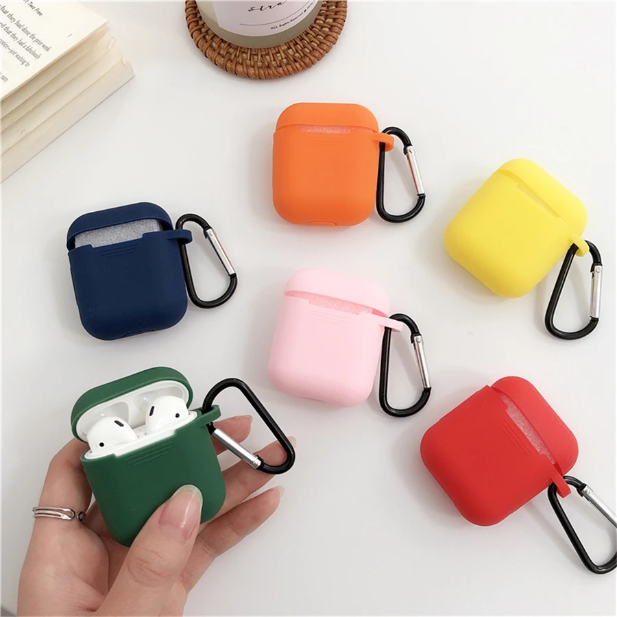 Мягкий силиконовый чехол для наушников Apple Airpods 2 1 противоударный Airpod Air Pods