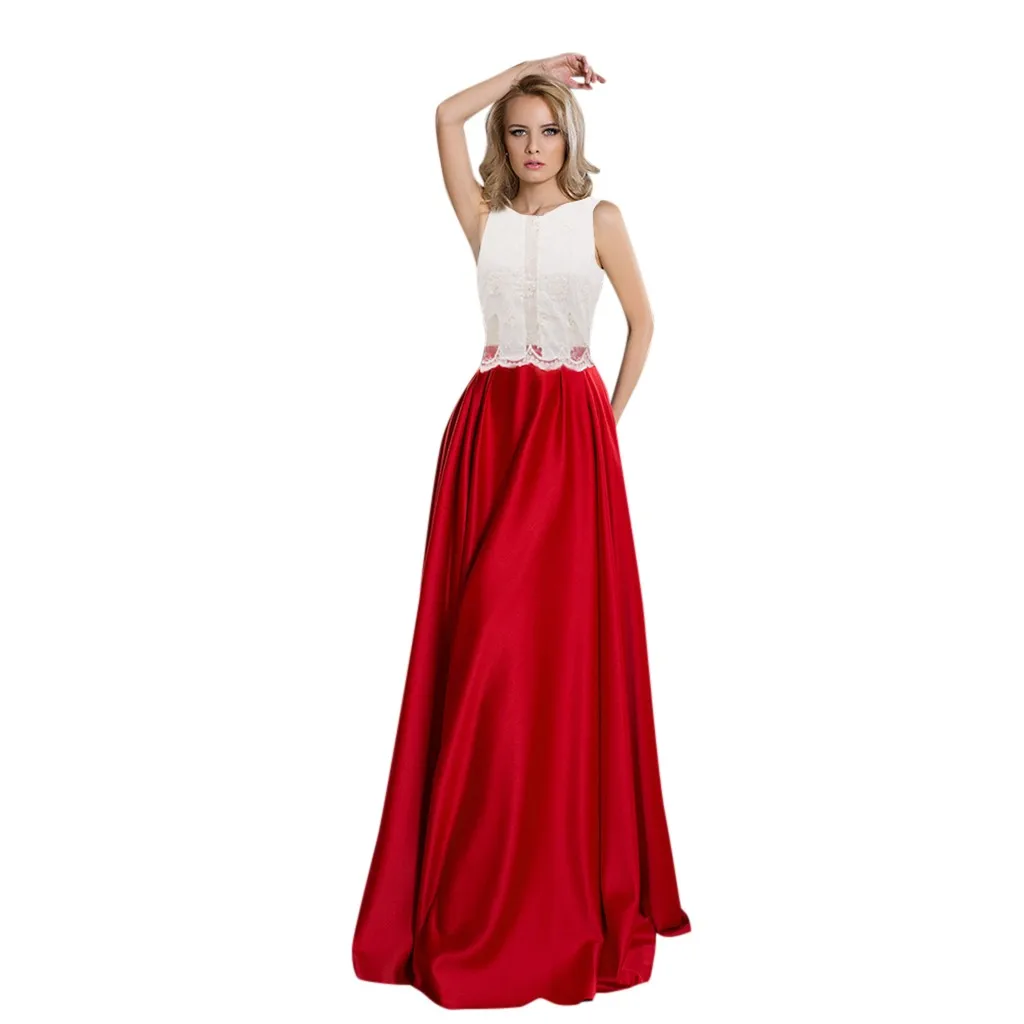 Зимнее платье модное женское сексуальное Повседневное без рукавов с круглым