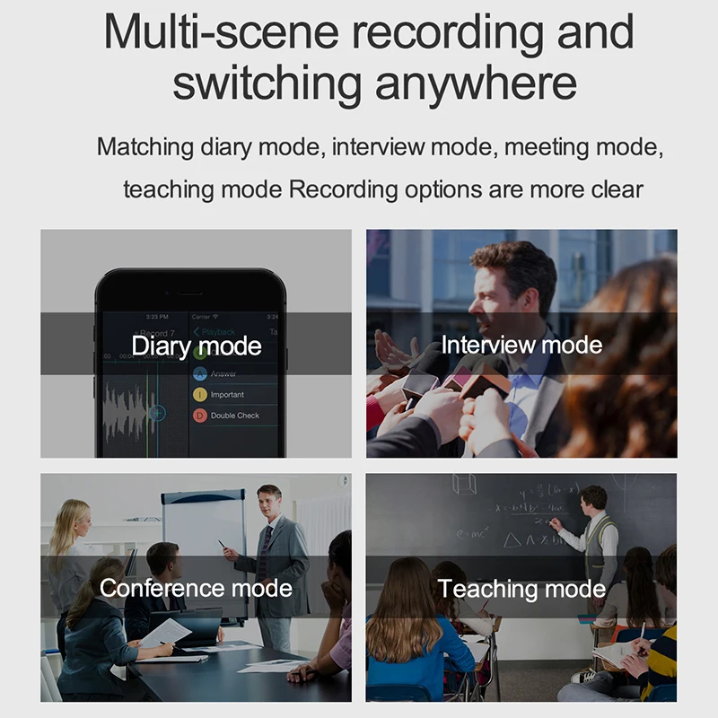 

Philips 16GB Mini Voice Recorder Fingerprint Lock Noice Reduction auto 3 MICS Voice to Text App