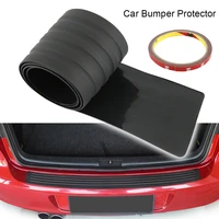 universal car trunk rear bumper guard strip protector rubber pad auto kit sill plate moulding sticker door sill scuff plates