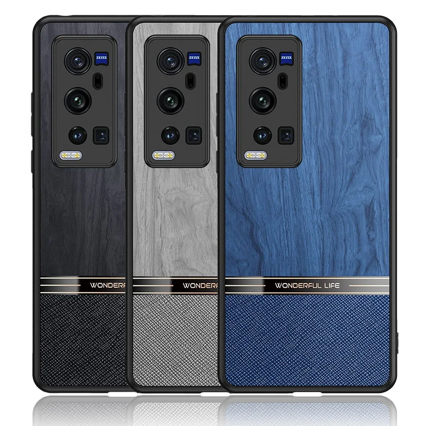 Деревянный ящик из искусственной кожи для VIVO X60 Pro Plus Y52S Модная тонкая защитная