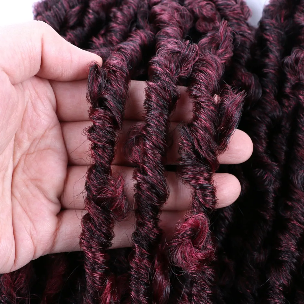 14 дюймов TBG синтетический Бабочка Искусственные локоны в стиле Crochet косы