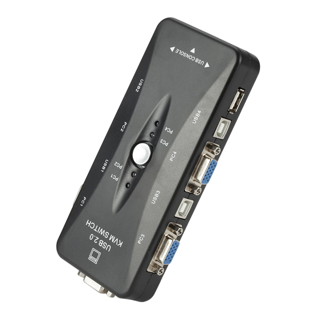 Квм-Консоль USB 4 порта VGA 2 0 квм-консоль переключатель мыши клавиатура 1920*1440