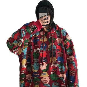 Осень-зима 2020, Лидер продаж, новинка, бархатная утепленная женская толстовка с капюшоном, модная уличная Женская толстовка с мультяшным аниме принтом