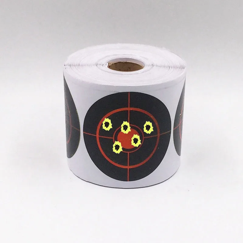 

100pcs/Roll Splatter Target Shooting Stickers Archery Paintball Accessories Diameter 7.5cm For Shooting Training Indoor Outdoor