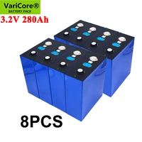 8pcs eve 3 2v 280ah lifepo4 battery pack diy 12v for electric car rv campers golf cart off road off grid solar wind class a
