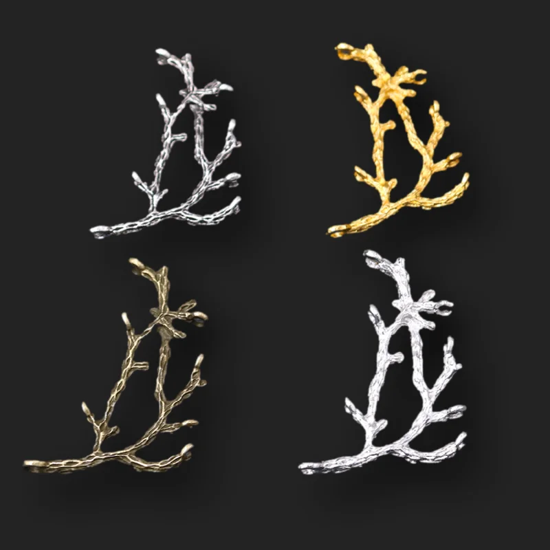 4 шт четыре Цвет древовидные ветви разъемы Ретро колье браслет металлические