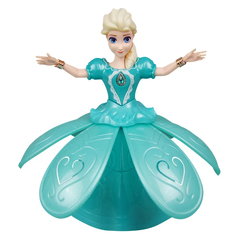 

Электрические танцевальные игрушки Disney, принцесса «Холодное сердце», кукла Анна, Эльза с крыльями, экшн-фигурка, вращающаяся музыкальная пр...