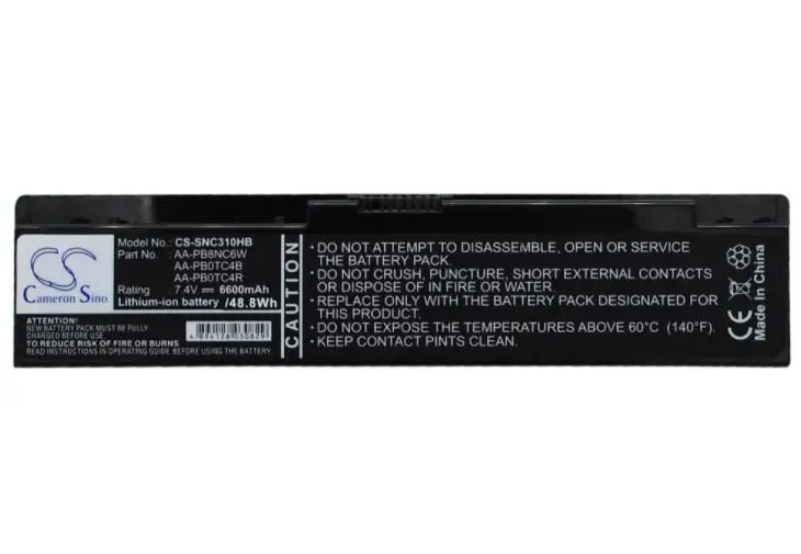Cameron sino 6600 мА/ч, батарея для SAMSUNG 305U1Z N310 N310-13 N310-13GB N310-13GBK N310-13GO N310-KA03 N310-KA04 N310-KA05