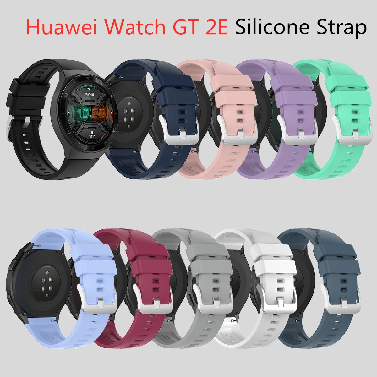 

Silicone Strap For Huawei GT 2E Wristband Classic Durable Replacement Bracelet For Huawei GT 2E Light Sports Watch Band Belt