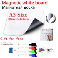 a3 size magnetic whiteboard dry erasable white board home office fridge vinyl sticker kitchen drawing message board
