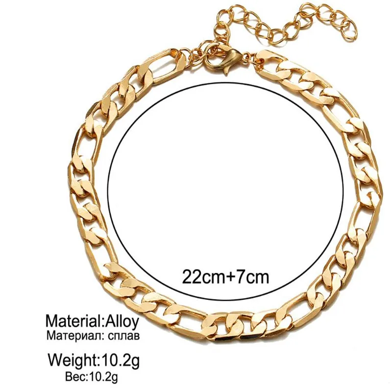 

Stainless Steel Anklets For Women Beach Foot Jewelry Leg Snake Link Chain Ankle Bracelets Men or Women Summer Accessories Gift