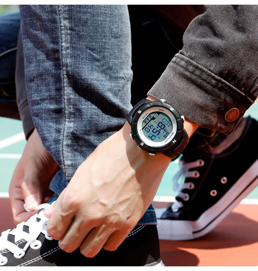 Новая мода SANDA Топ бренд Роскошные мужские часы военные спортивные часы водонепроницаемые S Shock цифровые часы Relogio Masculino