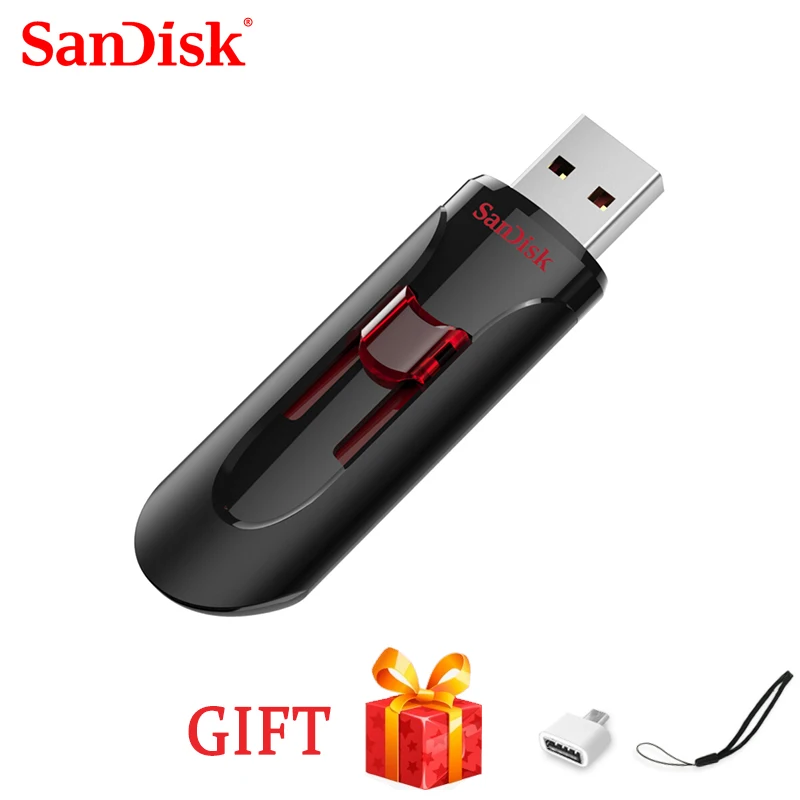 USB флеш-накопитель SanDisk CZ600 usb 100% 16 ГБ 32 64 3 0 Гб флешка 128 диск Высокоскоростной |
