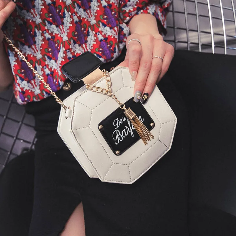 Бутылочка с женскими духами нового дизайна сумка на цепочке популярная