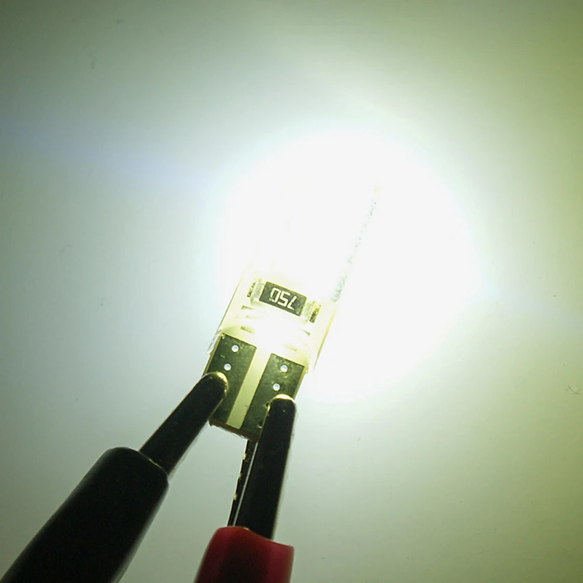 

2PCS/Lot T10 COB 6-SMD LED Car Lights Bulb 12V for Car Wedge Side Light Bulb Car Tail Light Side Parking Dome Door Map Light