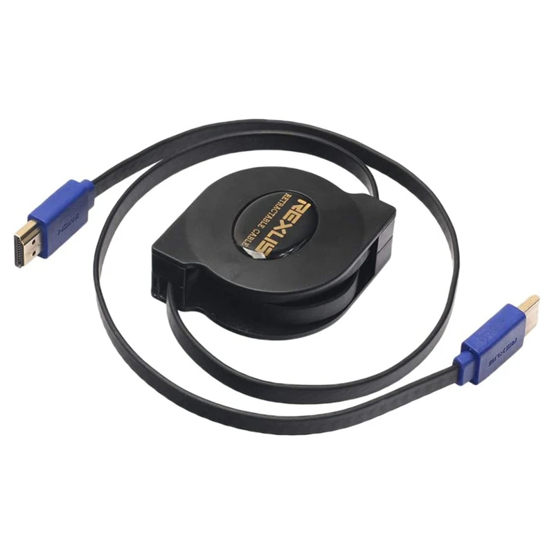 

Выдвижной кабель REXLIS HDMI, портативный скоростной 3D Кабель HDMI V1.4 1,8 м, высокоскоростной кабель HDTV 1080P