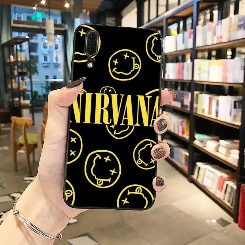 

famous Rock Nirvana Kurt singer Phone Case For Huawei honor Mate P 10 20 30 40 Pro 10i 9 10 20 8 x Lite