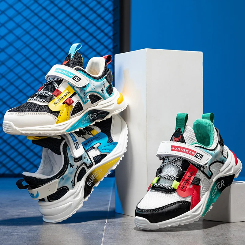 NSOH-zapatillas de deporte antideslizantes para ni&ntilde;os y ni&ntilde;as, deportivas suaves de alta calidad para correr, baloncesto, oto&ntilde;o-5