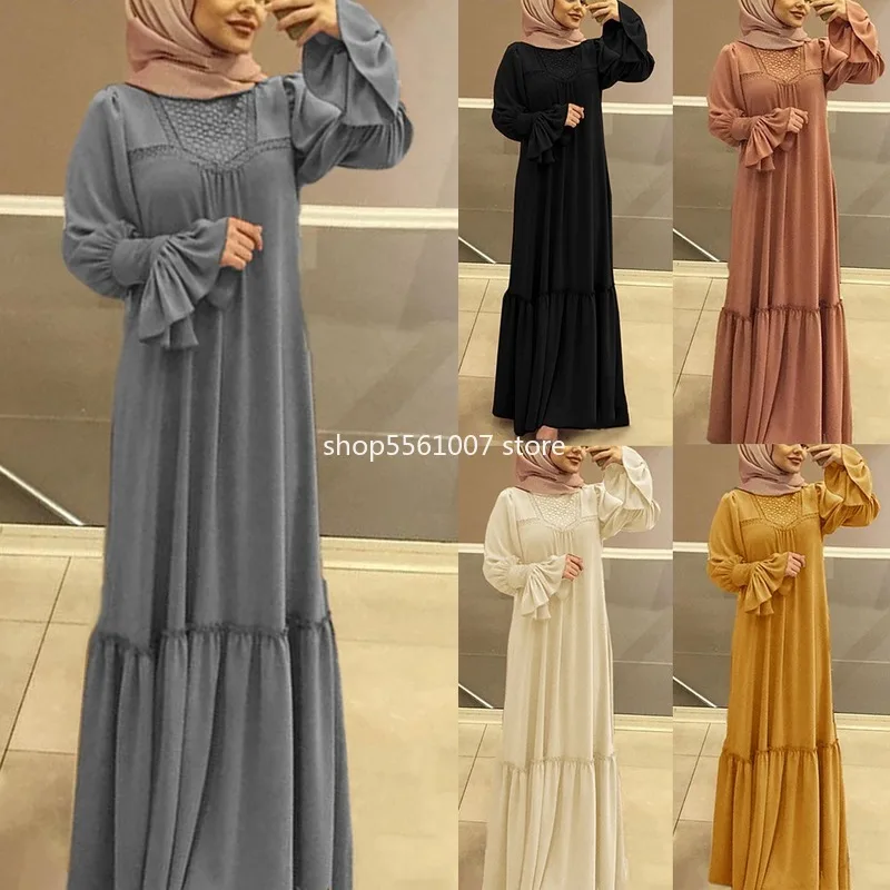 Элегантное Черное Платье Кафтан Abaya в Дубае 2020 мусульманское платье кафтан