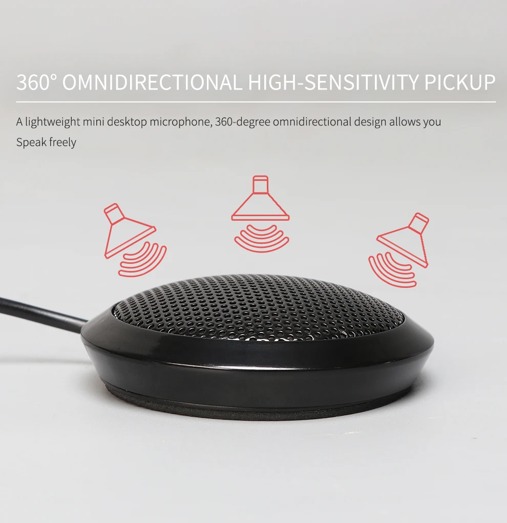 

TKL USB Condenser Microphone Omni-directional tabletop Mic for Meeting Computer Laptop Voice direct pickup microphone