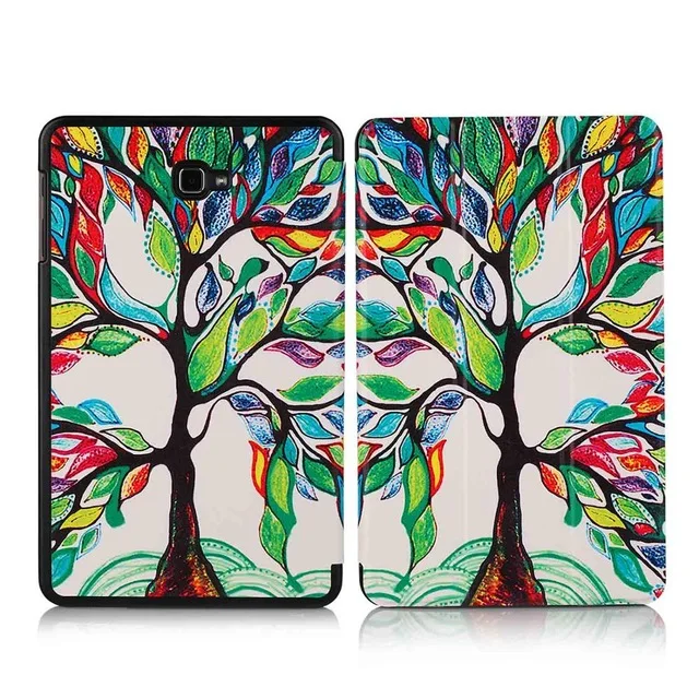 Ручка+ пленка для samsung Galaxy Tab A6 SM-T580 SM-T585 смарт-чехол для планшета с функцией сна для Galaxy Tab A 10,1 Магнитный чехол - Цвет: 3 FOLDED-HLS
