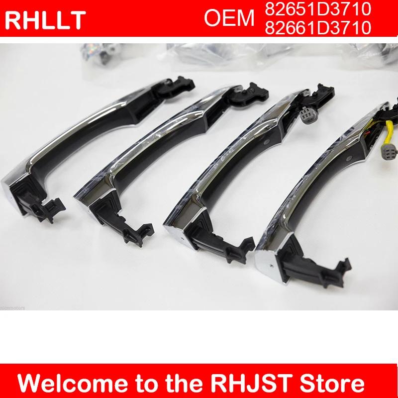 Умный ключ хромированная внешняя дверная ручка 8 шт. подходит для Hyundai Tucson 2016 OEM