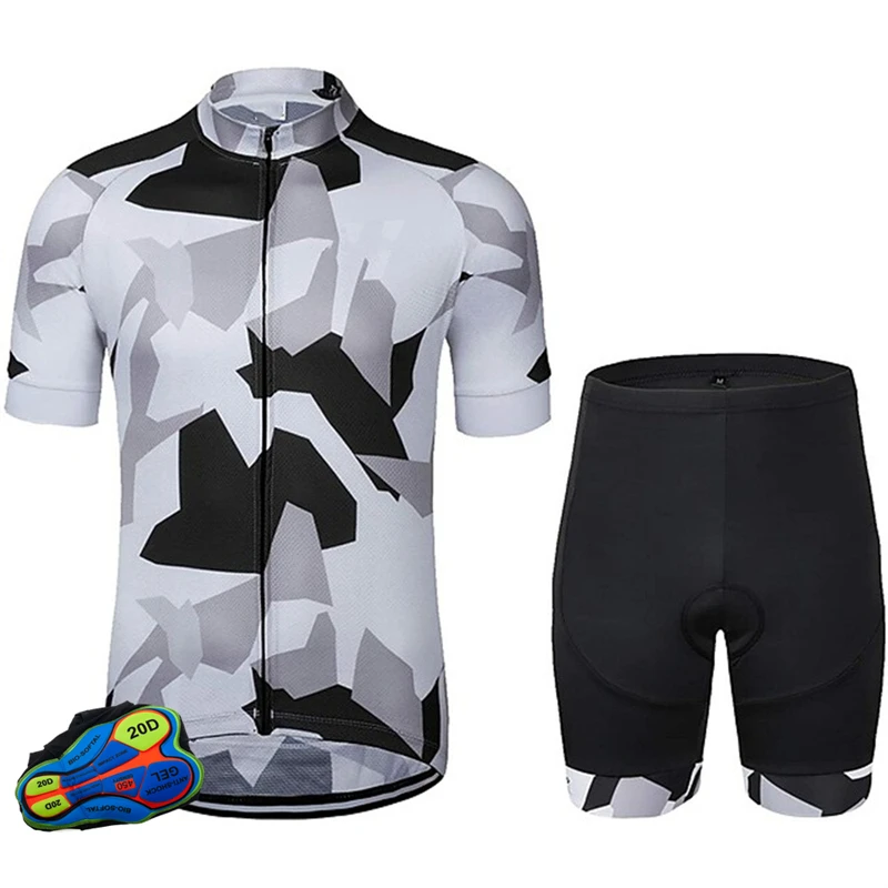 Велосипедный дышащий комплект из Джерси с коротким рукавом для езды на