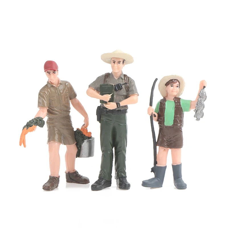 

Scale Farm Human Figure Worker Farmer Action Figure PVC People Model Figurine Decor Accessories Toys for Children Gift