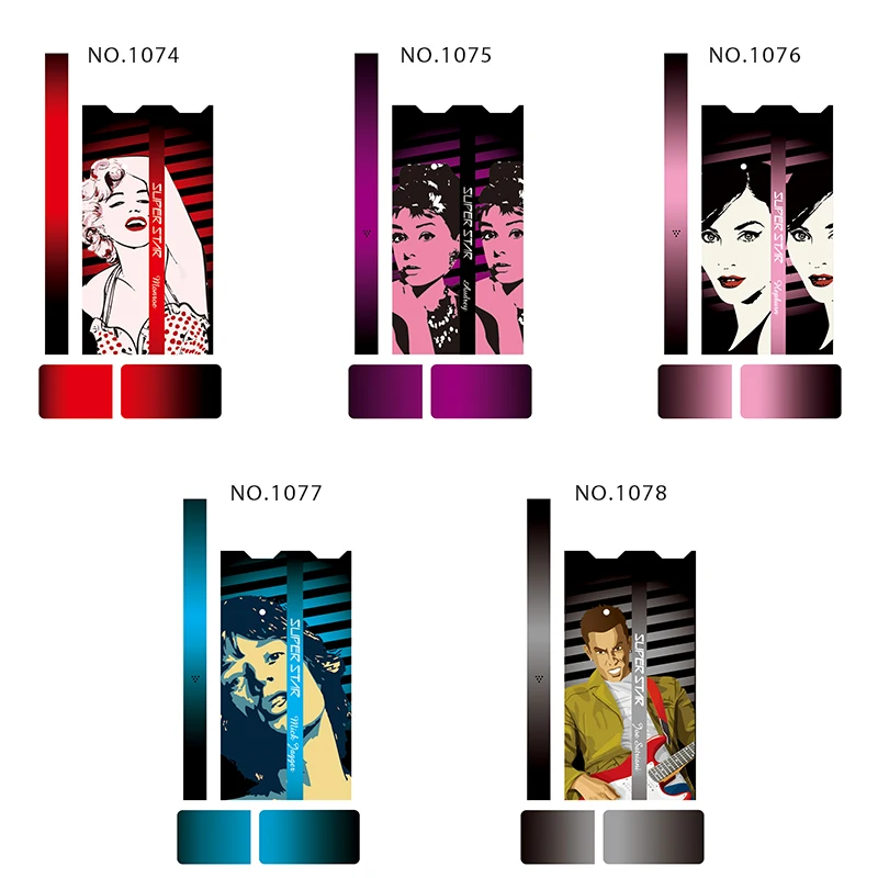 Monroe Madonna Jackson Marilyn Super Star Stereo Film Sticker For Juul Printing Cover PVC Skin Case | Мобильные телефоны и