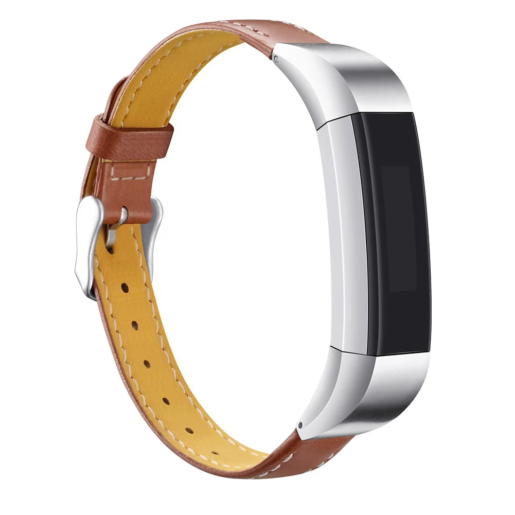 

Classic Fitness Strap Adjustable Waterproof PU Leather Soft Accessories Wristband Unisex Durable Fashion For Fitbit Alta