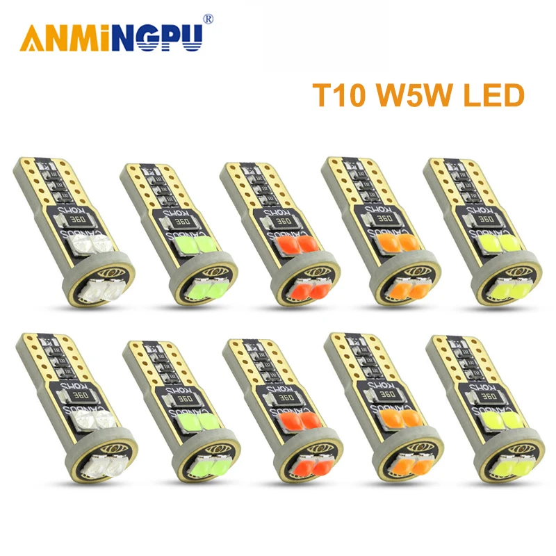 ANMINGPU 2x сигнальная лампа Led W5W Canbus T10 светодиодные лампы 3030SMD 194 168 автоматический