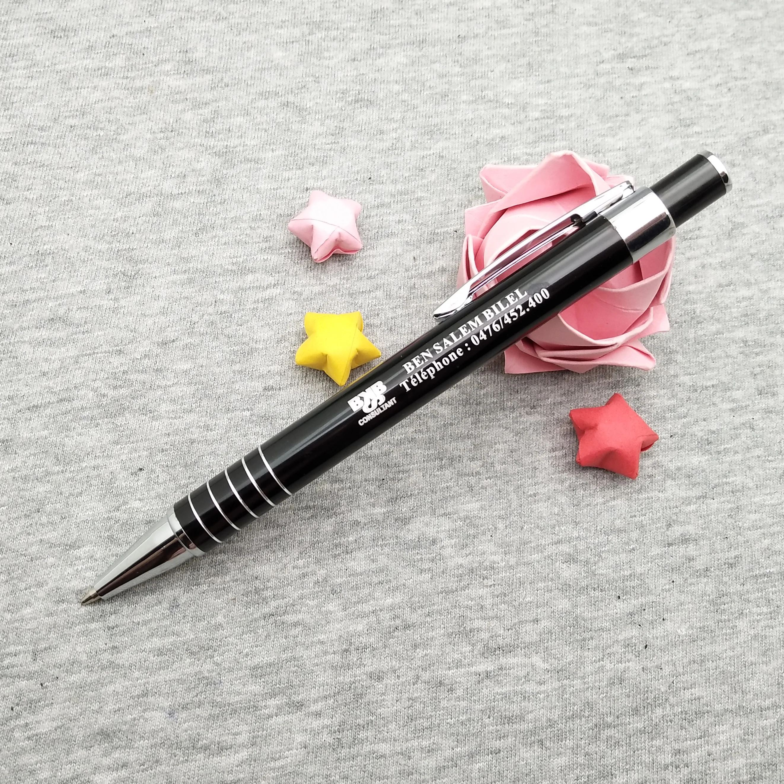 

Kawayii Nice Metal Writing Pen Customized Free With Name Text 40pcs a Lot For The Company Event and Party Favors
