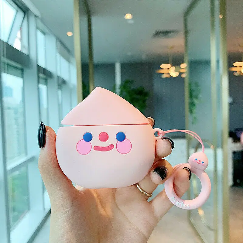3D милый фруктовый силиконовый защитный чехол-сумка для Apple AirPods HSJ-19 | Электроника