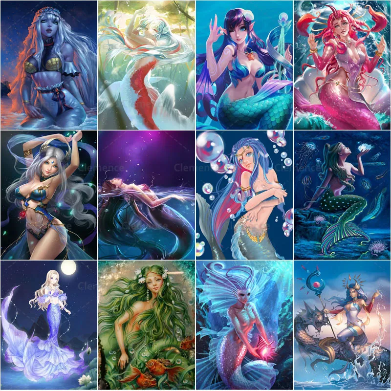 

Diamond Painting Sexy Girls Supernatural Creature Fictional Characters Full Diamond Embroidery Cross Stitch Kits Mosaic Art Gift