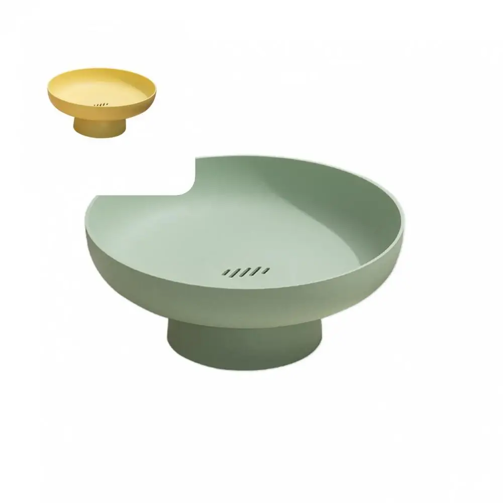 

Высокая база Экологически чистая Противоударная практичная тарелка для фруктов для дома