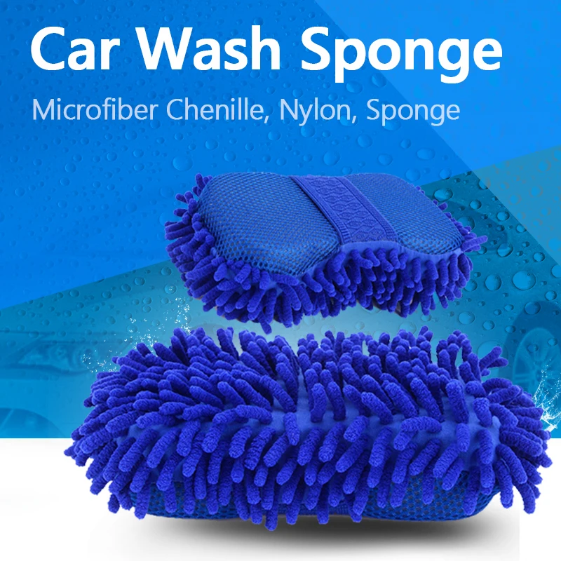 

Car Wash Gloves Car Cleaning Sponge Car Window Cleaning Ultrafine Fiber Chenille Anthozoan Washer Sponge Brush Supplies