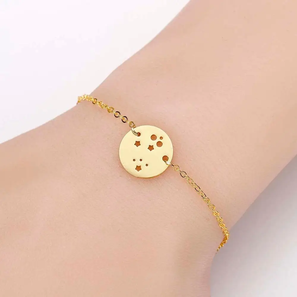 Todorova Chain Link Full Moon Star Bracelets &amp Bangles Jewelry Charm Travel Jewellery Gift Wanderlust Earth Bracelet | Украшения и