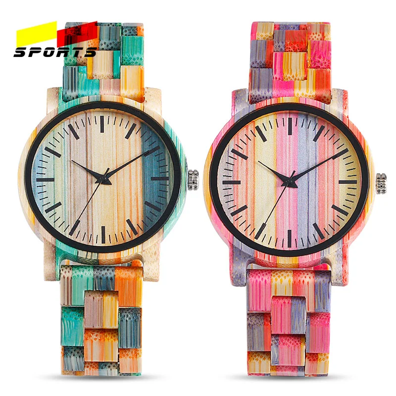 QW спортивные Montre Bambu Dama Madera Relojes De Mujer бамбуковые наручные часы женские деревянные часы с логотипом под заказ