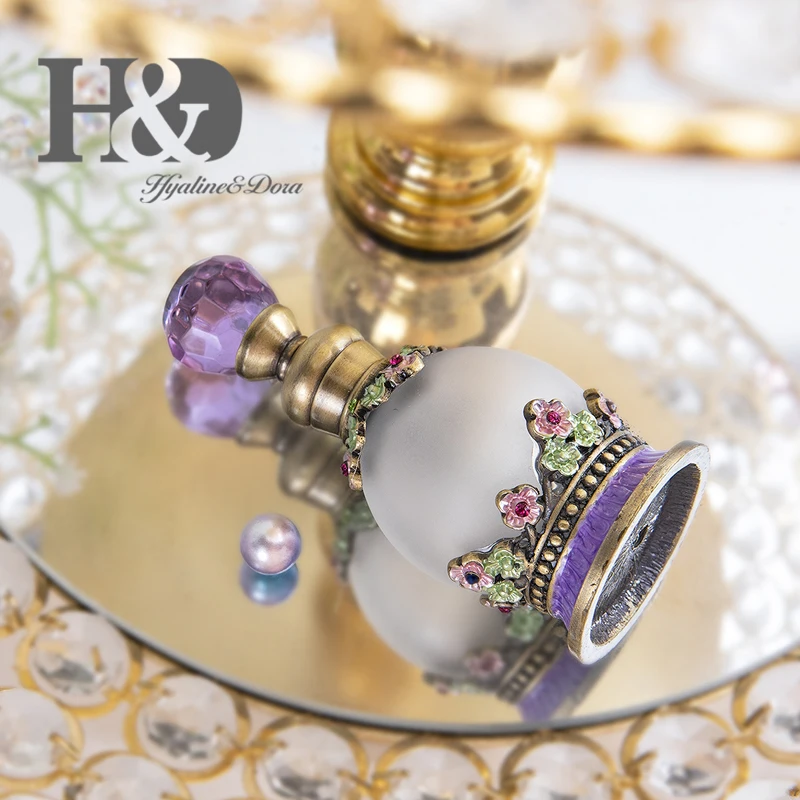H&D, 15 стилей, пустые многоразовые флаконы для духов, Ретро стиль, матовое стекло, тонкий ароматизированный ароматизатор, контейнер для эфирных масел, Декор, подарок для девушек