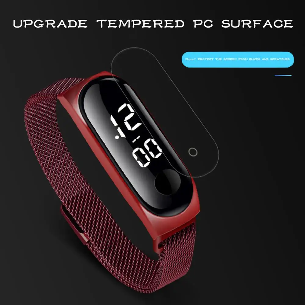 

Fashion Women's Watch Rose Gold Stainless Steel Dress LED Quartz Bracelet Watch Women Female Clock Relogio Feminino Drop Ship