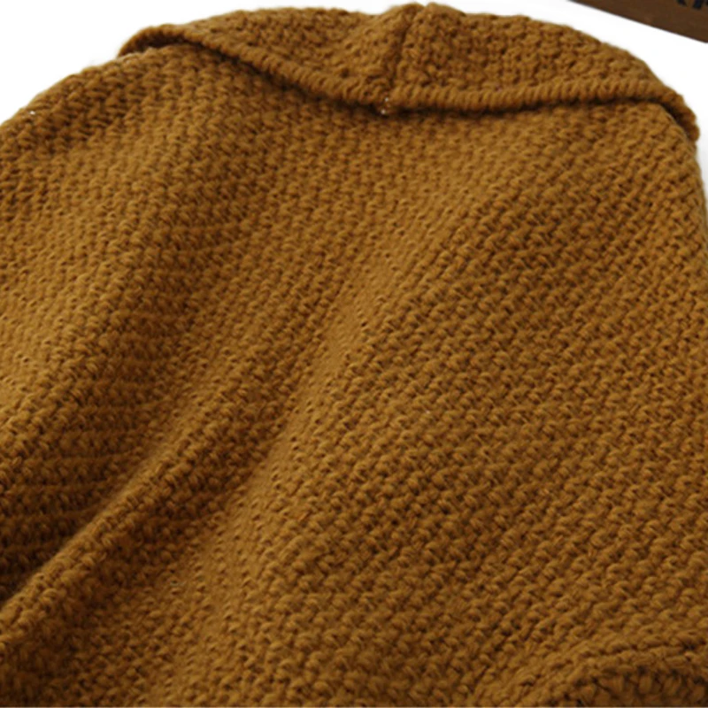 Осенний кардиган Женский вязаный свитер Кардиган с длинным рукавом женский