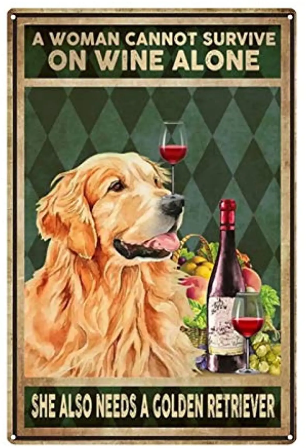 Подходит для породы золотистый ретривер со вставкой-металлическая жестяная