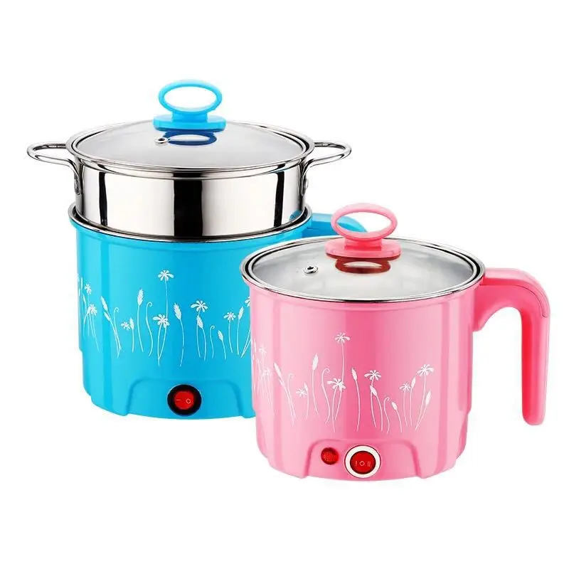 

1.8L 450W Faster Portable Mini Electric Cooker Stainless Steel Steamer Hot Pot Noodles Pots Rice Cooker Soup Stewing Pots