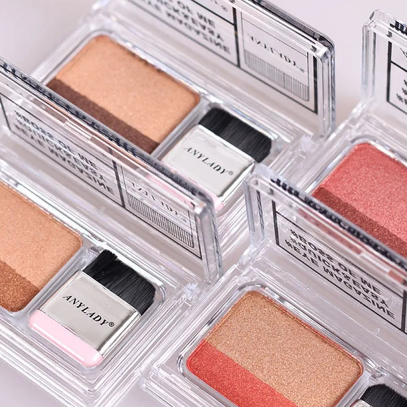 Двухцветные мерцающие тени для век Lazy долговечные водостойкие матовые с защитой