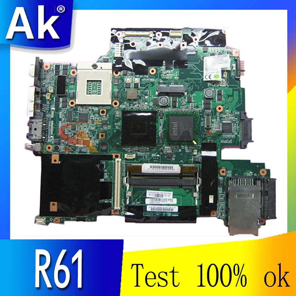 

Akemy Main board For Lenovo Thinkpad R61 R61I 42W7883 Laptop Motherboard 15.4" 965GM DDR2 Free cpu full tested